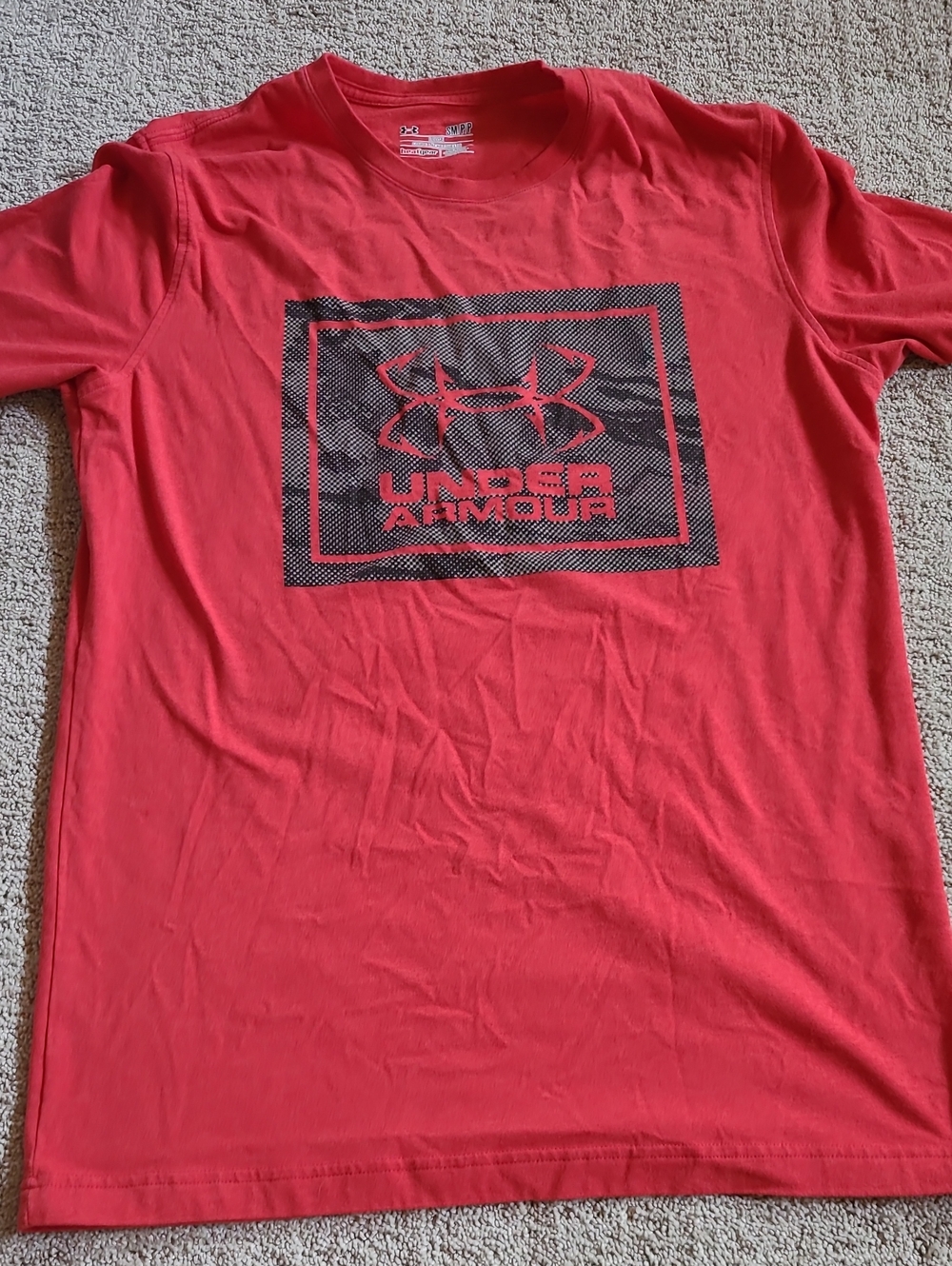 Under Armour Red Short-Sleeve Logo Tee